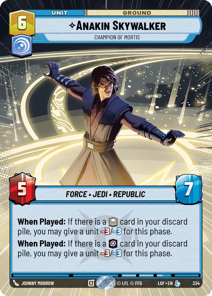 Anakin Skywalker - Champion of Mortis (334) (Hyperspace) (334) [Legends of the Force] - The Mythic Store | 24h Order Processing
