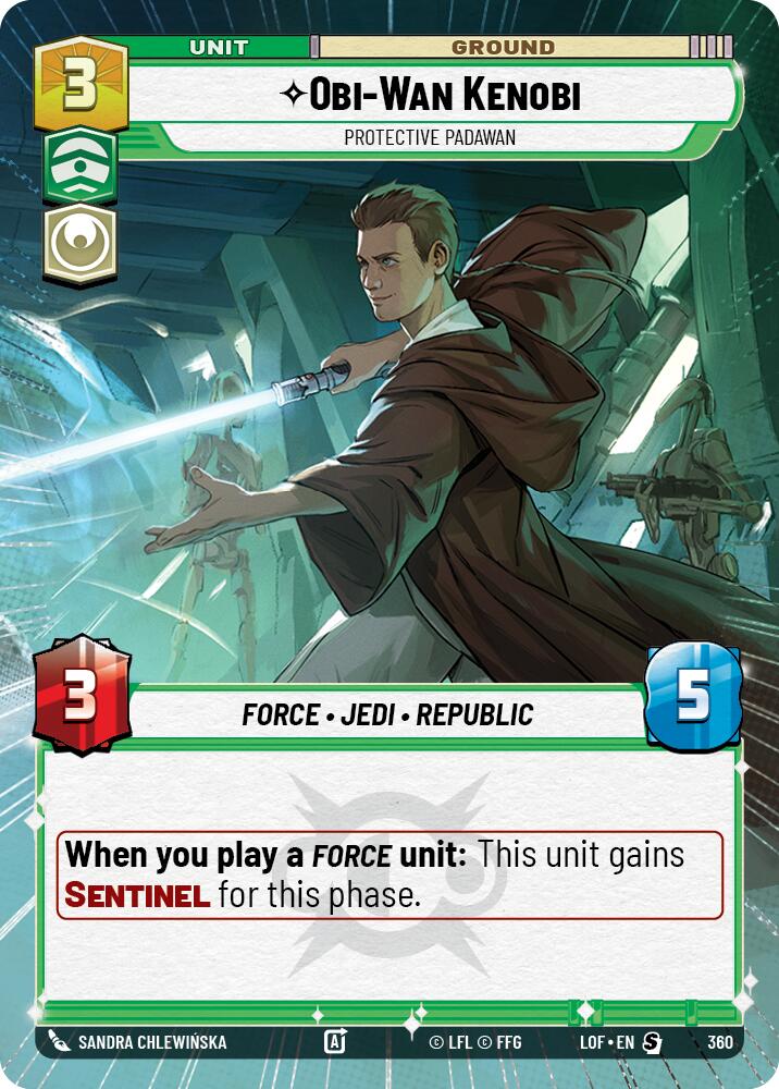 Obi-Wan Kenobi - Protective Padawan (360) (Hyperspace) (360) [Legends of the Force] - The Mythic Store | 24h Order Processing