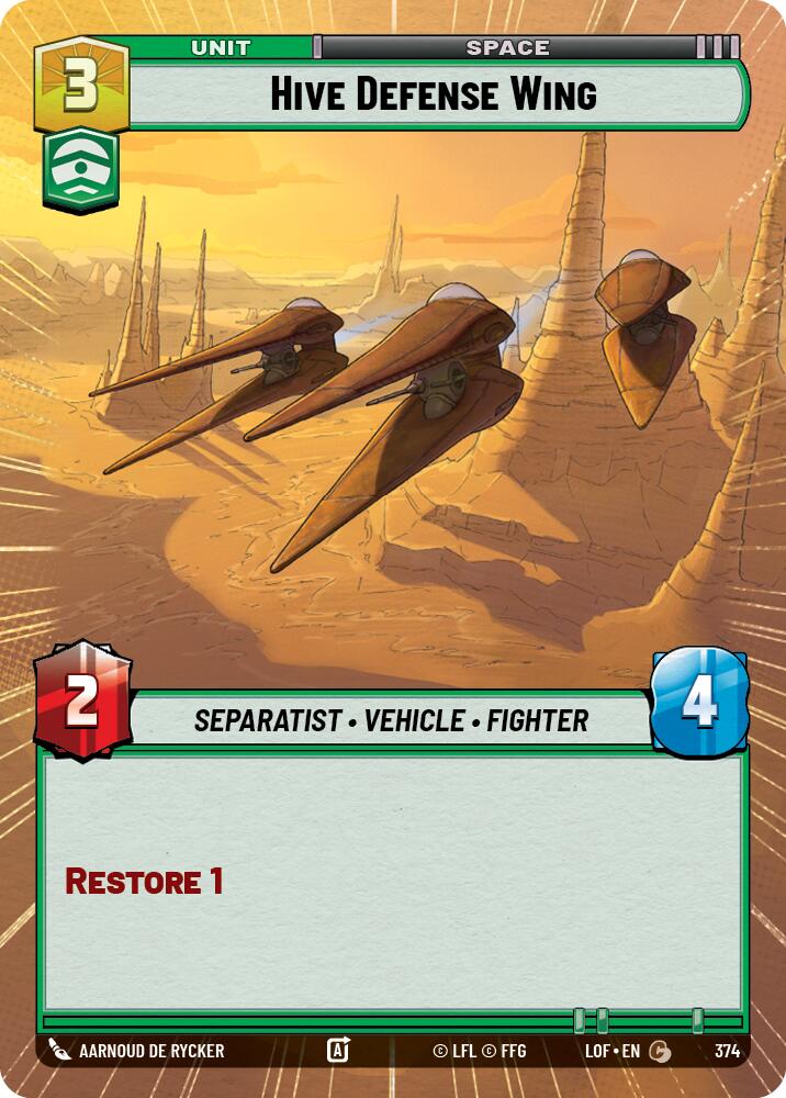 Hive Defense Wing (374) (Hyperspace) (374) [Legends of the Force] - The Mythic Store | 24h Order Processing