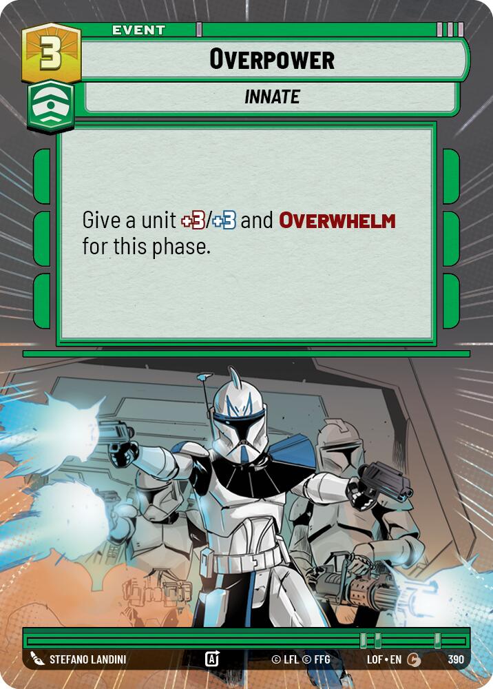 Overpower (390) (Hyperspace) (390) [Legends of the Force] - The Mythic Store | 24h Order Processing