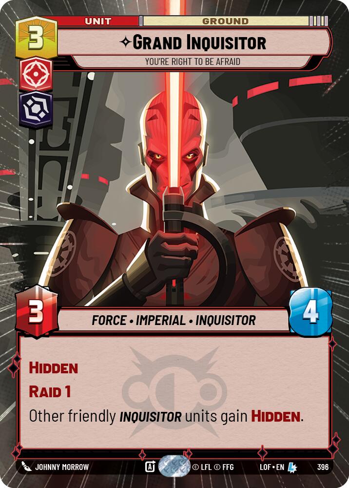 Grand Inquisitor - You're Right to Be Afraid (396) (Hyperspace) (396) [Legends of the Force] - The Mythic Store | 24h Order Processing