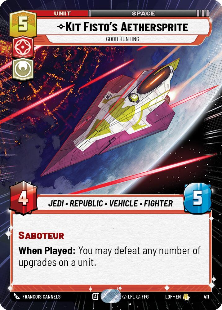 Kit Fisto's Aethersprite - Good Hunting (411) (Hyperspace) (411) [Legends of the Force] - The Mythic Store | 24h Order Processing