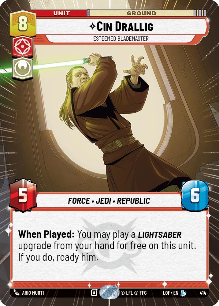 Cin Drallig - Esteemed Blademaster (414) (Hyperspace) (414) [Legends of the Force] - The Mythic Store | 24h Order Processing