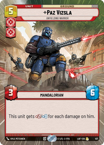 Paz Vizsla - Unyielding Warrior (417) (Hyperspace) (417) [Legends of the Force] - The Mythic Store | 24h Order Processing