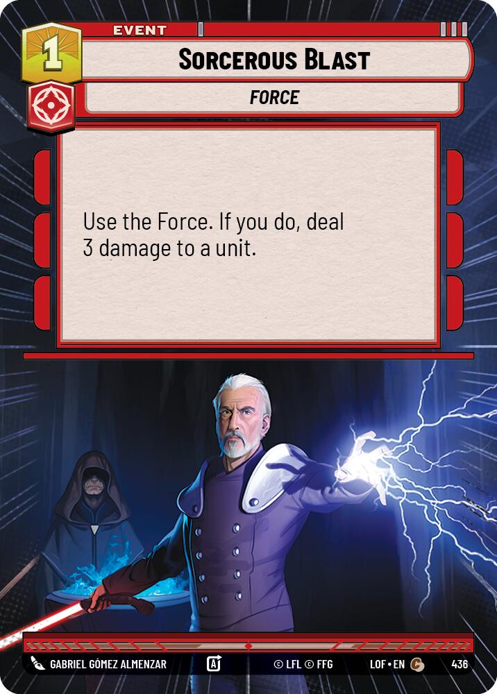 Sorcerous Blast (436) (Hyperspace) (436) [Legends of the Force] - The Mythic Store | 24h Order Processing