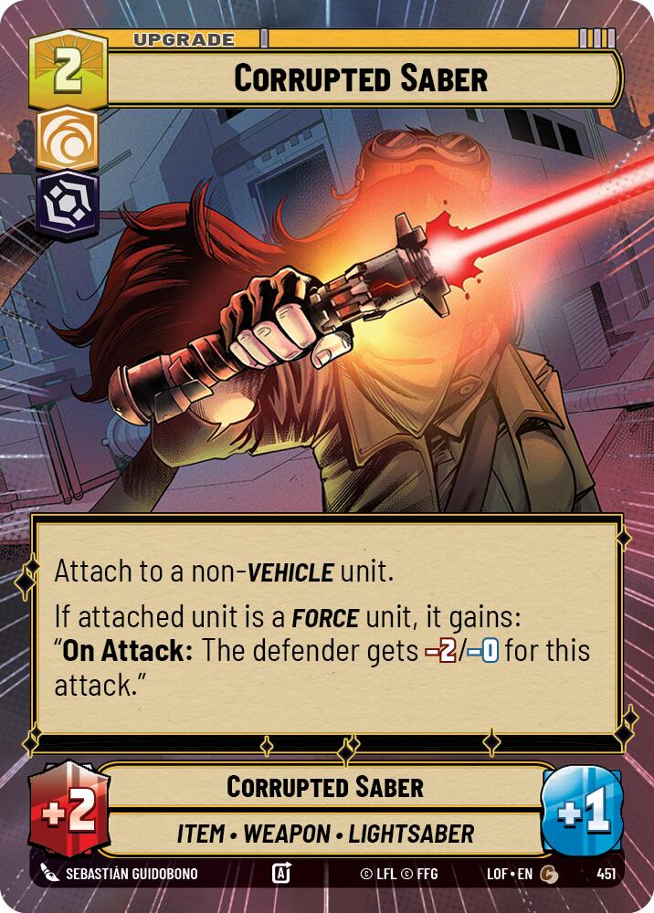 Corrupted Saber (451) (Hyperspace) (451) [Legends of the Force] - The Mythic Store | 24h Order Processing