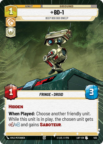 BD-1 - Beep Boo Boo Bweep (455) (Hyperspace) (455) [Legends of the Force] - The Mythic Store | 24h Order Processing