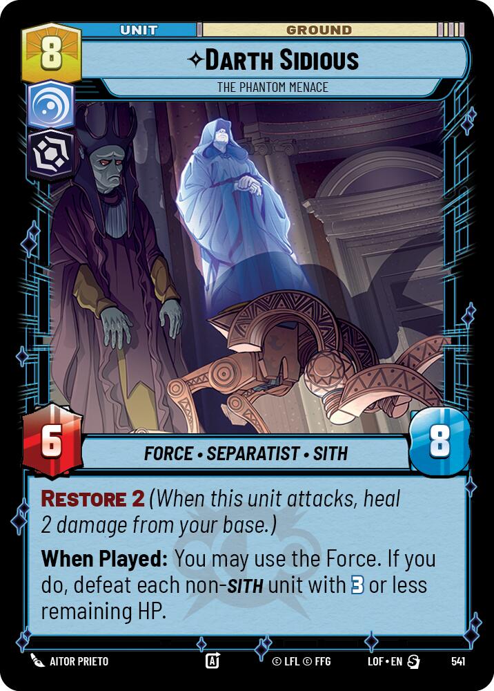 Darth Sidious - The Phantom Menace (541) (Foil) (541) [Legends of the Force] - The Mythic Store | 24h Order Processing