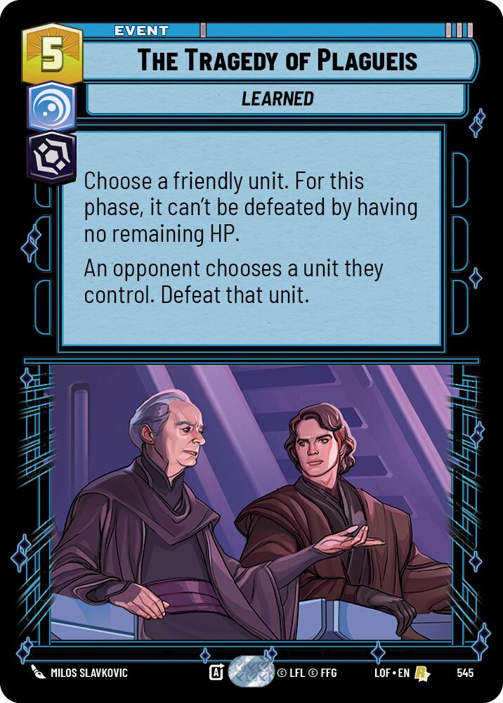 The Tragedy of Plagueis (545) (Foil) (545) [Legends of the Force] - The Mythic Store | 24h Order Processing
