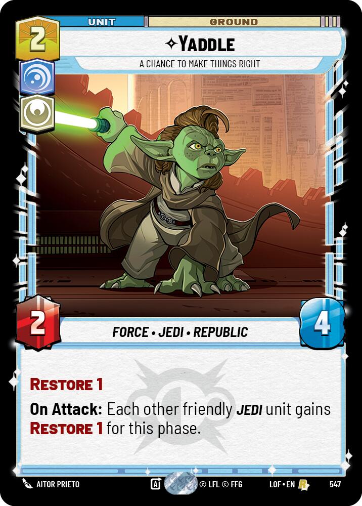 Yaddle - A Chance To Make Things Right (547) (Foil) (547) [Legends of the Force] - The Mythic Store | 24h Order Processing
