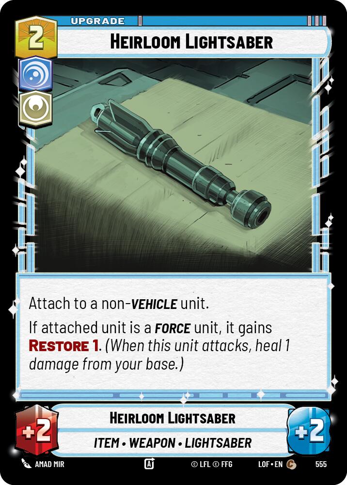 Heirloom Lightsaber (555) (Foil) (555) [Legends of the Force]