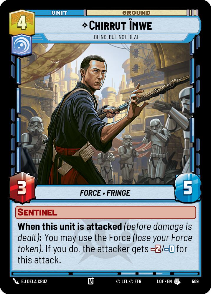 Chirrut Imwe - Blind, but not Deaf (569) (Foil) (569) [Legends of the Force] - The Mythic Store | 24h Order Processing