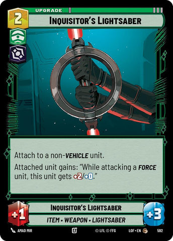 Inquisitor's Lightsaber (592) (Foil) (592) [Legends of the Force]