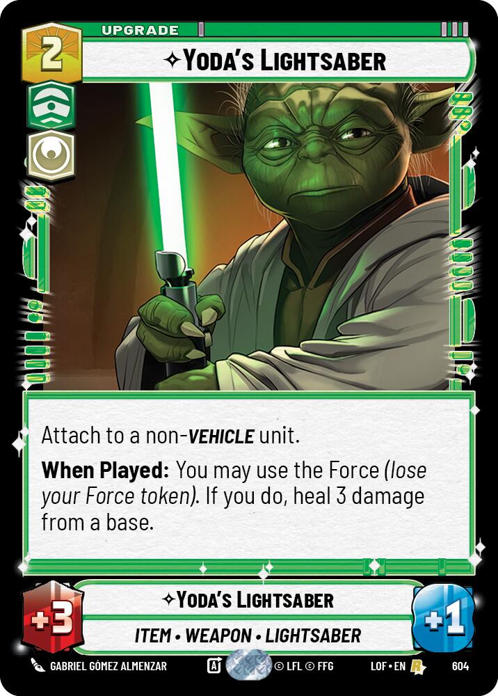 Yoda's Lightsaber (604) (Foil) (604) [Legends of the Force] - The Mythic Store | 24h Order Processing