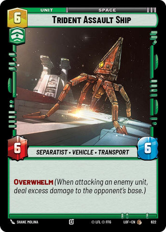Trident Assault Ship (622) (Foil) (622) [Legends of the Force] - The Mythic Store | 24h Order Processing