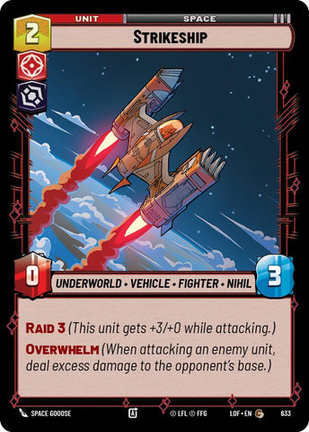 Strikeship (633) (Foil) (633) [Legends of the Force] - The Mythic Store | 24h Order Processing