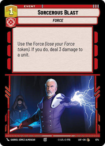 Sorcerous Blast (674) (Foil) (674) [Legends of the Force] - The Mythic Store | 24h Order Processing