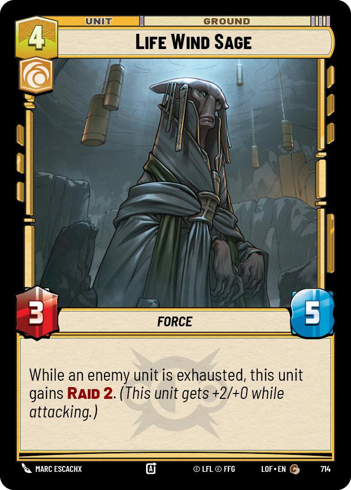 Life Wind Sage (714) (Foil) (714) [Legends of the Force]