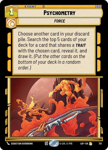 Psychometry (721) (Foil) (721) [Legends of the Force] - The Mythic Store | 24h Order Processing