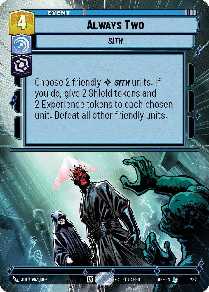 Always Two (782) (Hyperspace Foil) (782) [Legends of the Force] - The Mythic Store | 24h Order Processing