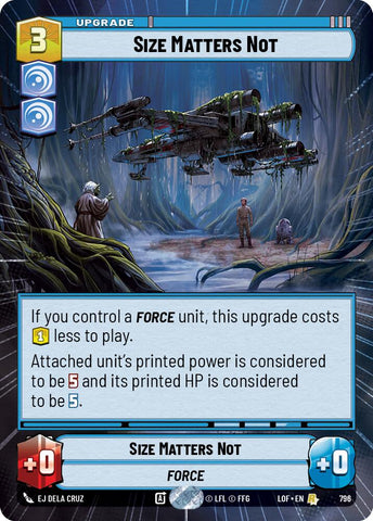Size Matters Not (796) (Hyperspace Foil) (796) [Legends of the Force] - The Mythic Store | 24h Order Processing