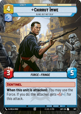 Chirrut Imwe - Blind, but not Deaf (807) (Hyperspace Foil) (807) [Legends of the Force] - The Mythic Store | 24h Order Processing
