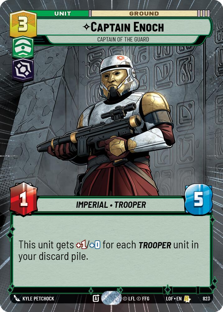 Captain Enoch - Captain of the Guard (823) (Hyperspace Foil) (823) [Legends of the Force] - The Mythic Store | 24h Order Processing