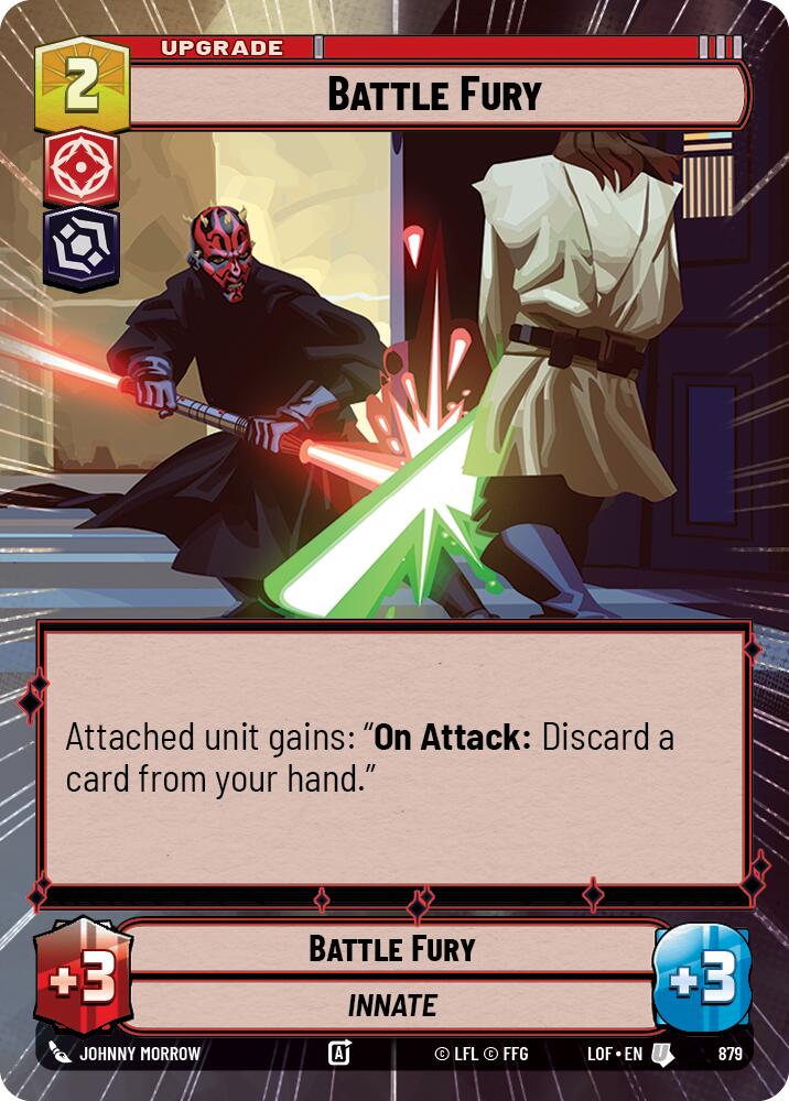 Battle Fury (879) (Hyperspace Foil) (879) [Legends of the Force] - The Mythic Store | 24h Order Processing