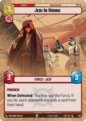 Jedi In Hiding (899) (Hyperspace Foil) (899) [Legends of the Force] - The Mythic Store | 24h Order Processing