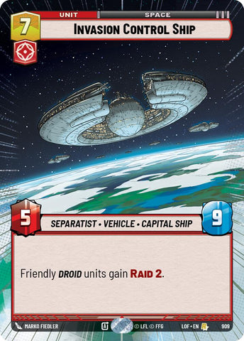 Invasion Control Ship (909) (Hyperspace Foil) (909) [Legends of the Force] - The Mythic Store | 24h Order Processing