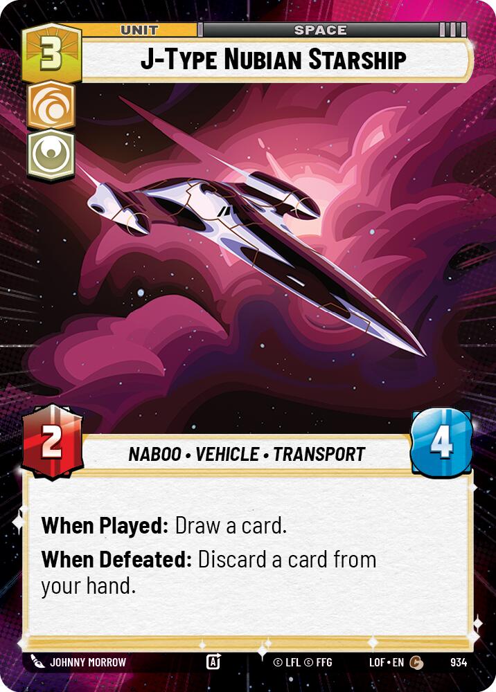 J-Type Nubian Starship (934) (Hyperspace Foil) (934) [Legends of the Force]