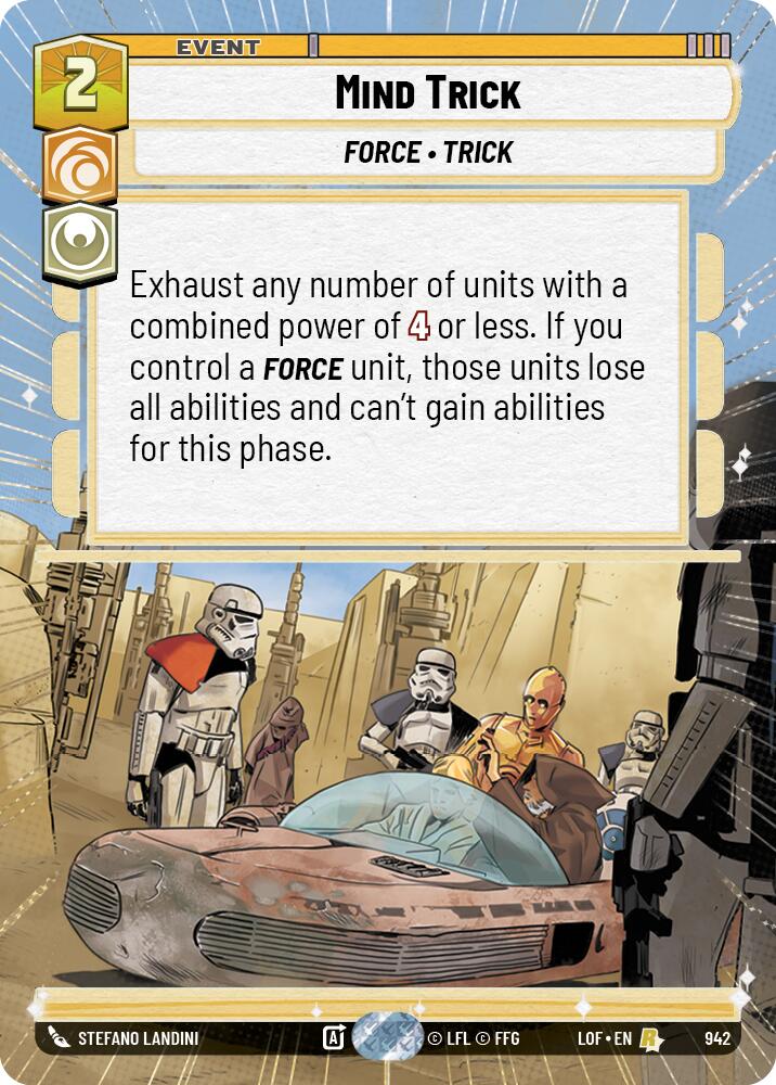 Mind Trick (942) (Hyperspace Foil) (942) [Legends of the Force] - The Mythic Store | 24h Order Processing