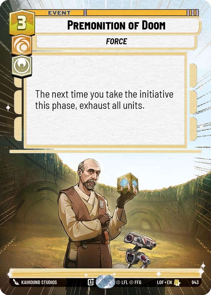 Premonition of Doom (943) (Hyperspace Foil) (943) [Legends of the Force] - The Mythic Store | 24h Order Processing