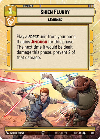 Shien Flurry (960) (Hyperspace Foil) (960) [Legends of the Force] - The Mythic Store | 24h Order Processing
