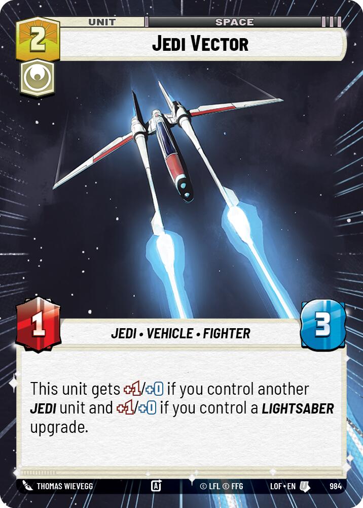 Jedi Vector (984) (Hyperspace Foil) (984) [Legends of the Force] - The Mythic Store | 24h Order Processing