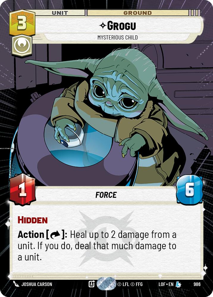 Grogu - Mysterious Child (986) (Hyperspace Foil) (986) [Legends of the Force] - The Mythic Store | 24h Order Processing