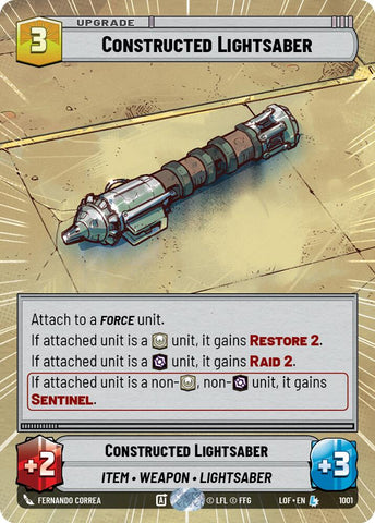 Constructed Lightsaber (1001) (Hyperspace Foil) (1001) [Legends of the Force] - The Mythic Store | 24h Order Processing
