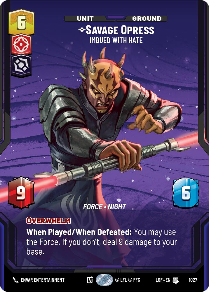 Savage Opress - Imbued With Hate (1027) (Prestige) (1027) [Legends of the Force] - The Mythic Store | 24h Order Processing