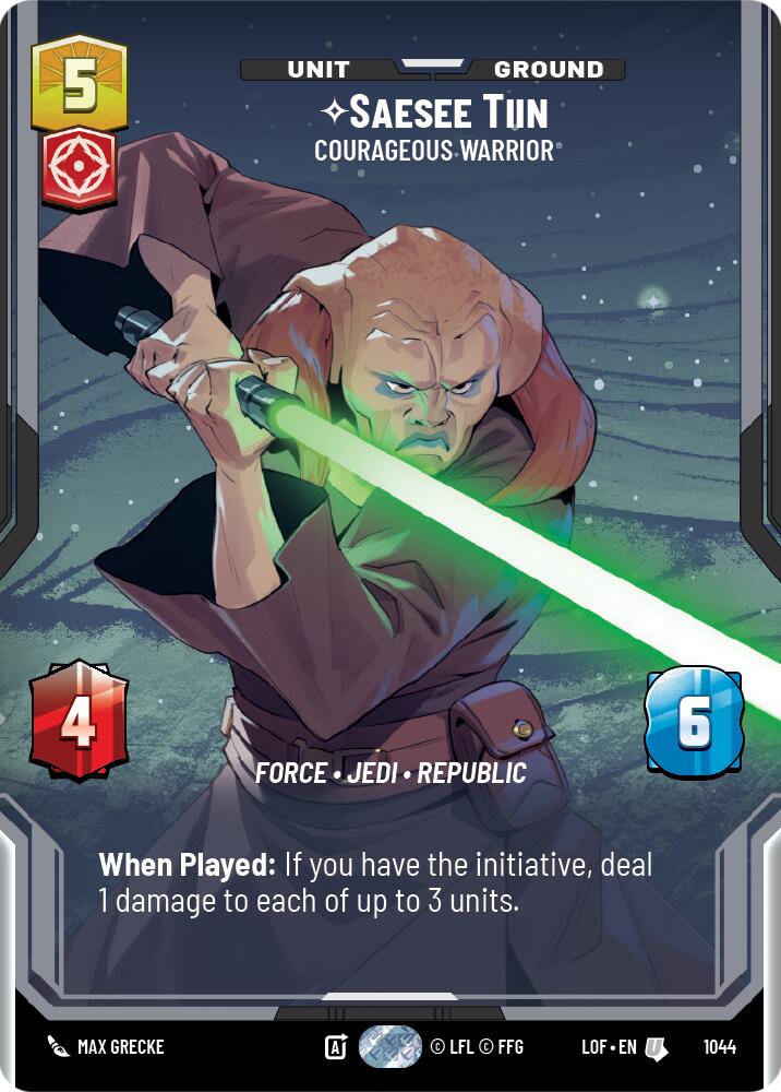 Saesee Tiin - Courageous Warrior (1044) (Prestige) (1044) [Legends of the Force] - The Mythic Store | 24h Order Processing