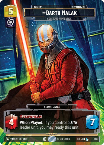 Darth Malak - Covetous Apprentice (1068) (Prestige) (1068) [Legends of the Force] - The Mythic Store | 24h Order Processing