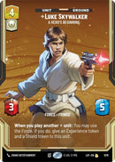 Luke Skywalker - A Hero's Beginning (1079) (Prestige Foil) (1079) [Legends of the Force] - The Mythic Store | 24h Order Processing