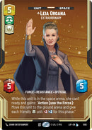 Leia Organa - Extraordinary (1082) (Prestige Foil) (1082) [Legends of the Force] - The Mythic Store | 24h Order Processing