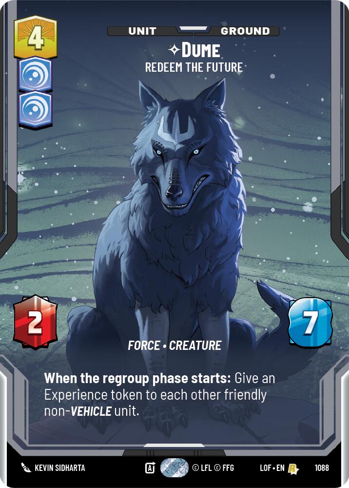 Dume - Redeem the Future (1088) (Prestige Foil) (1088) [Legends of the Force] - The Mythic Store | 24h Order Processing