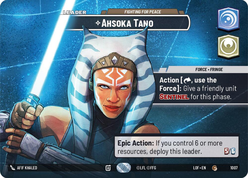 Ahsoka Tano - Fighting For Peace (1007) (Showcase) (1007) [Legends of the Force] - The Mythic Store | 24h Order Processing