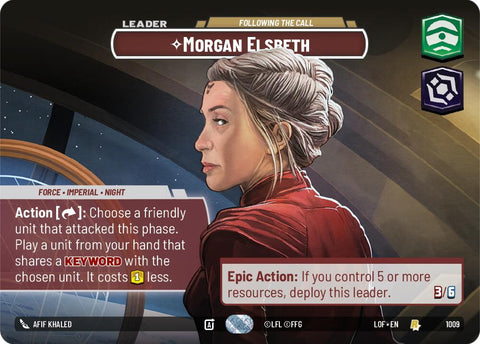 Morgan Elsbeth - Following the Call (1009) (Showcase) (1009) [Legends of the Force] - The Mythic Store | 24h Order Processing