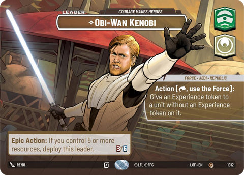 Obi-Wan Kenobi - Courage Makes Heroes (1012) (Showcase) (1012) [Legends of the Force] - The Mythic Store | 24h Order Processing