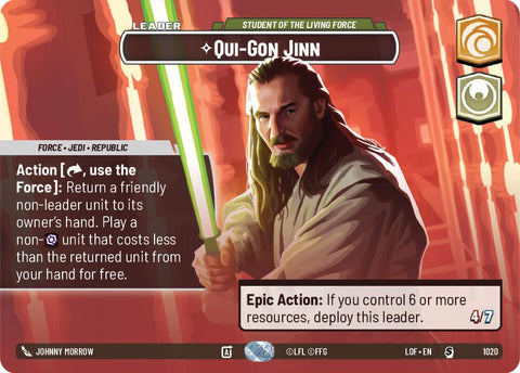 Qui-Gon Jinn - Student of the Living Force (1020) (Showcase) (1020) [Legends of the Force] - The Mythic Store | 24h Order Processing