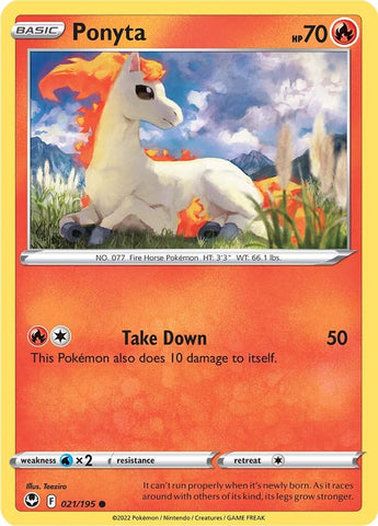 Ponyta (021/195) [Sword & Shield: Silver Tempest] - The Mythic Store | 24h Order Processing