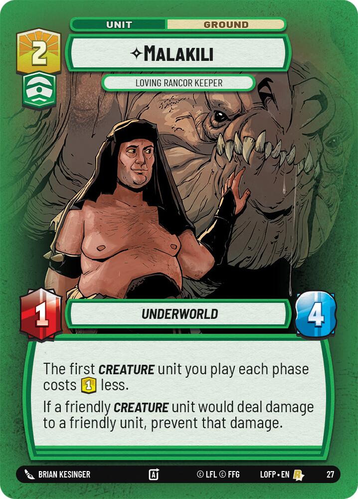 Malakili - Loving Rancor Keeper (27) (27) [Legends of the Force: Weekly Play] - The Mythic Store | 24h Order Processing
