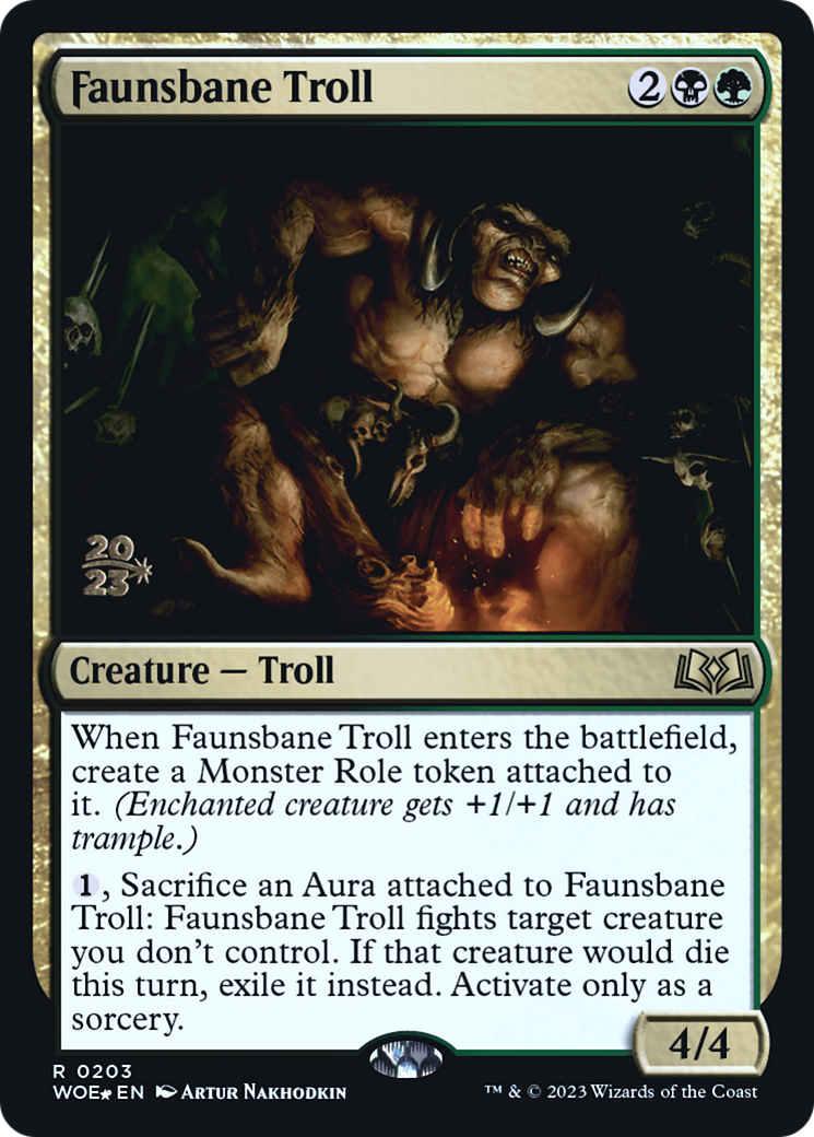 Faunsbane Troll [Wilds of Eldraine Prerelease Promos] - The Mythic Store | 24h Order Processing